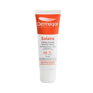 کرم ضدآفتاب رنگی +SPF50 درماگور