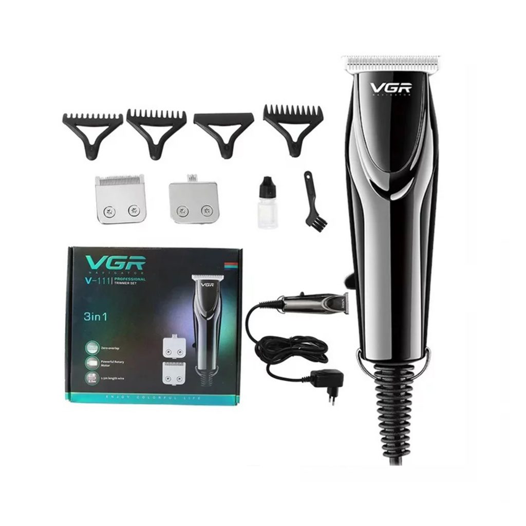 ست ماشین اصلاح موی صورت و بدن وی جی آر مدل V-111