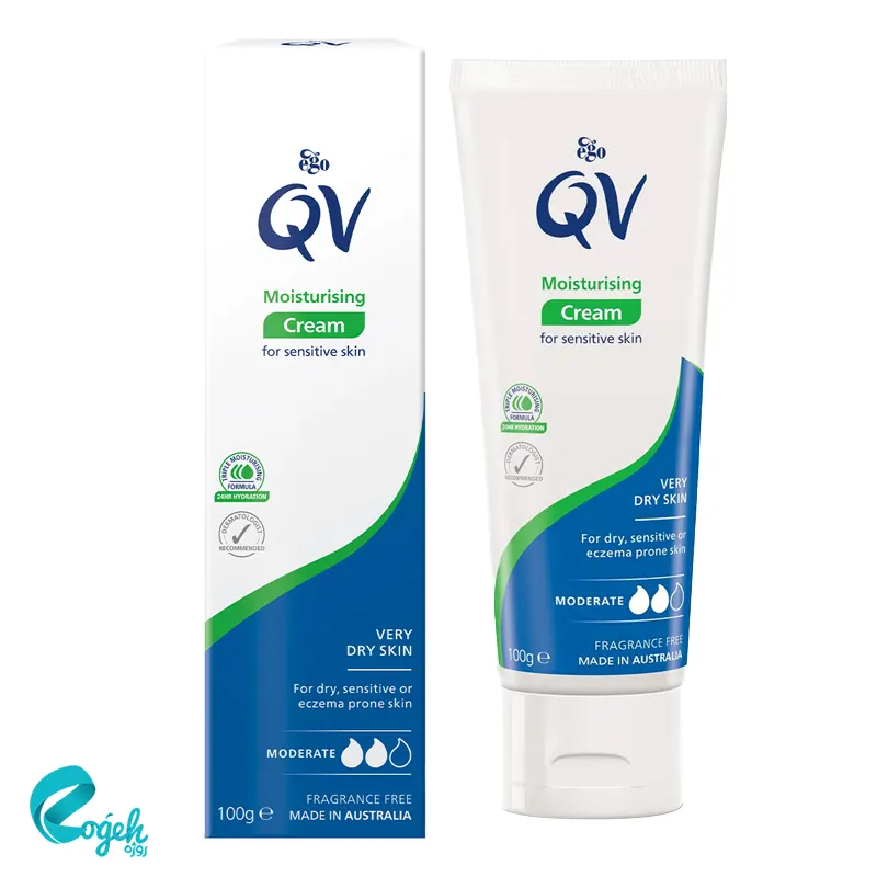 کرم مرطوب کننده کیو وی 100 گرم