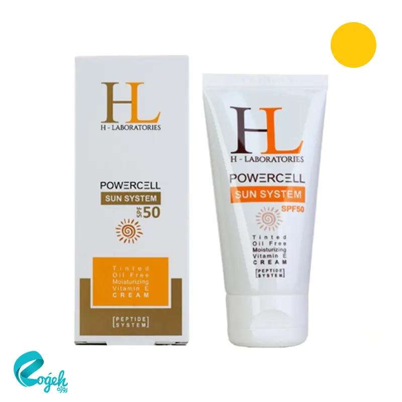 کرم ضدآفتاب رنگی SPF50 اچ ال 50 میل