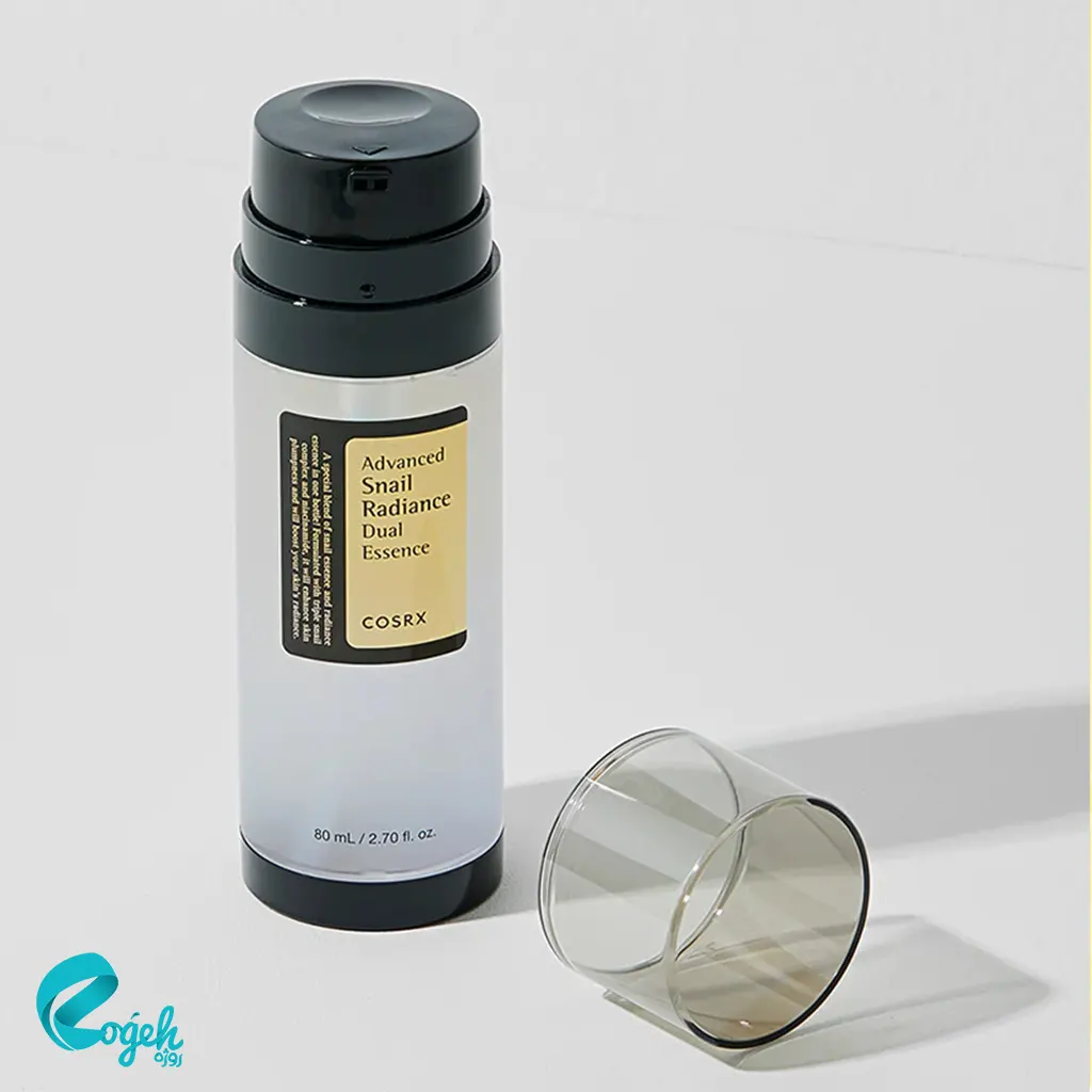 اسنس دوگانه حلزون کوزارکس COSRX Advanced Snail Radiance Dual Essence – آبرسانی و روشن‌کنندگی با ترکیب سه‌گانه موسین حلزون​