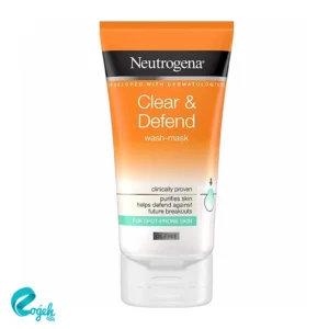 ماسک و شوینده صورت Claer & Defend نوتروژینا میل