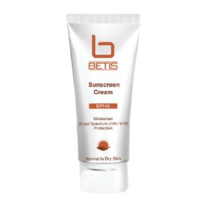 کرم ضد آفتاب و مرطوب کننده SPF40 بتیس مناسب پوست خشک و معمولی