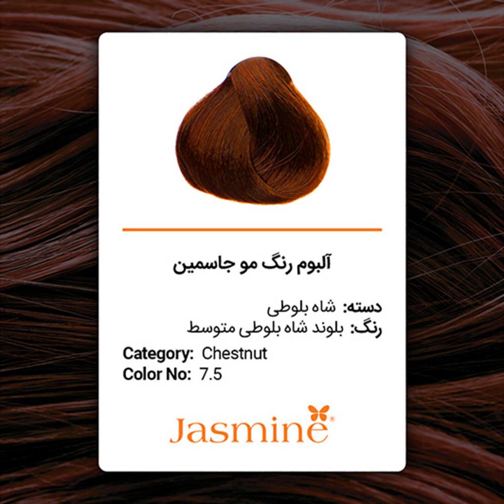 رنگ مو شاه بلوطی جاسمین