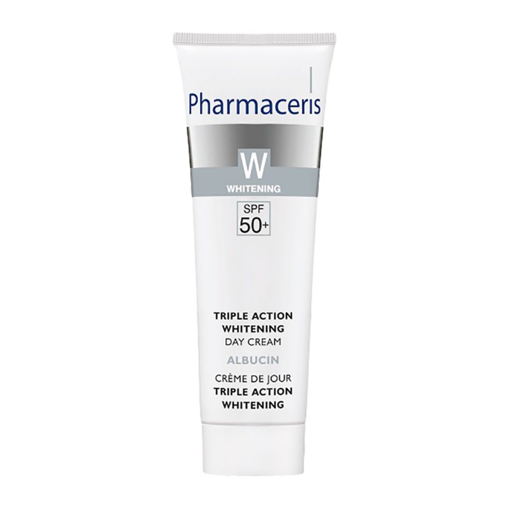 کرم روشن کننده و ضدلک سه کاره با SPF50+ آلبوسین فارماسریز