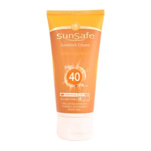 کرم ضد آفتاب برنزه کننده SPF40 سان سیف